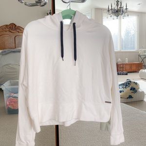 Calvin Klein velour cropped sweatshirt